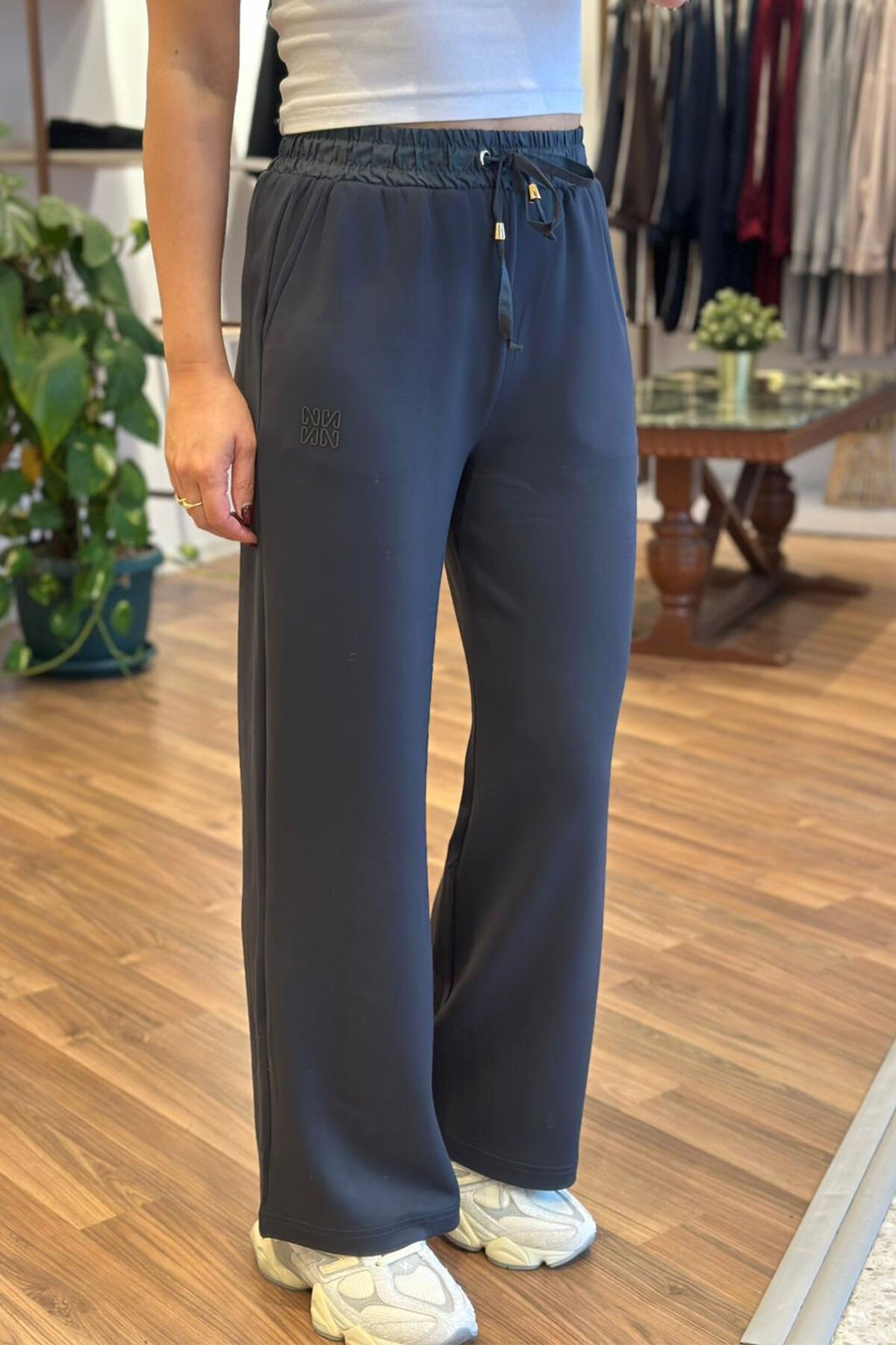 Füme Ntwrk Yüksek Bel Modal Kumaş Eşofman Altı