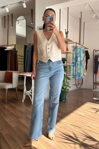 ZR Açık Mavi Straight Fit Jean