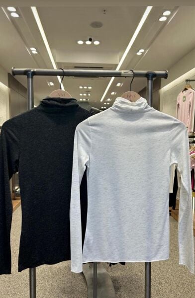 Füme Renk Kırçıllı Balıkçı Yaka Kaşmir Dokulu Body