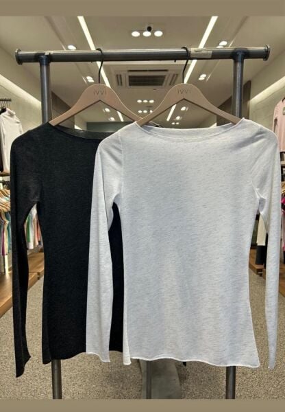 Beyaz Kırçıllı Kayık yaka Kaşmir Dokulu Body