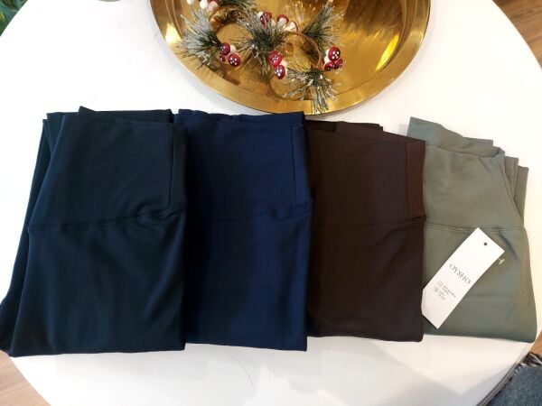 Yeşil Yüksek Bel İçi Şardonlu Likralı Tayt