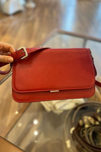 MNG Kırmızı Deri Çanta