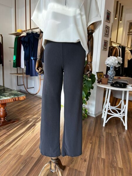 Oysho Füme Beli Lastikli Modal Kumaş Palazzo Eşofman