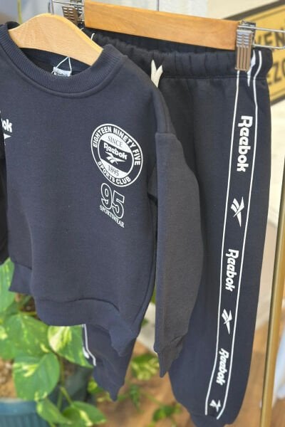 Reebk Lacivert Şardonlu Çocuk Eşofman Takımı