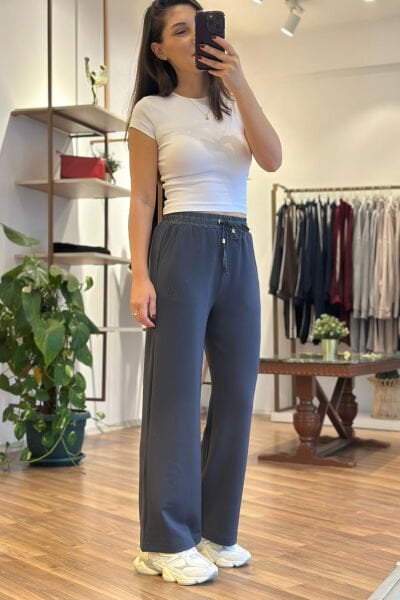 Füme Ntwrk Yüksek Bel Modal Kumaş Eşofman Altı