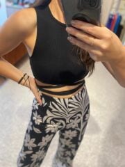 Siyah Beli Bağcıklı Crop