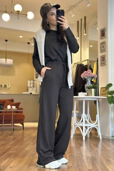 Haki Soft Touch Modal Kumaş Eşofman Takımı