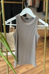 Kahve Halter Model Likralı Body